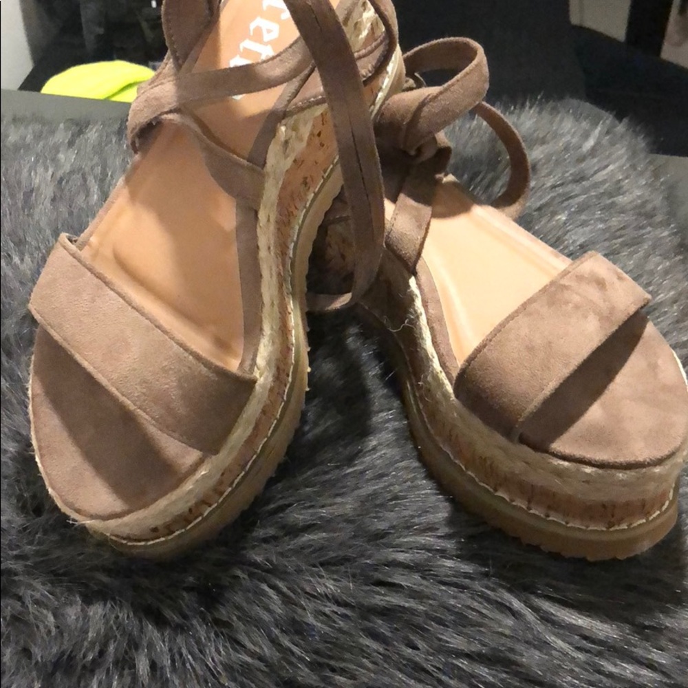 Tan Espadrilles sandals